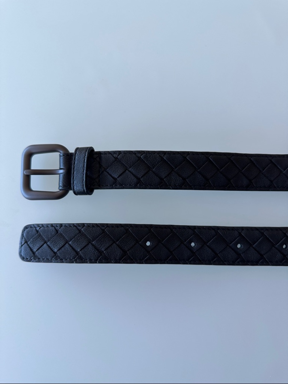 Bottega Veneta Black Woven Leather Belt - Picture 6 of 6